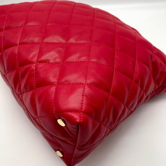 I.N.C. International Concepts Red Pepper Quilted Shoulder Bag  -NWT - Picture 6 of 11